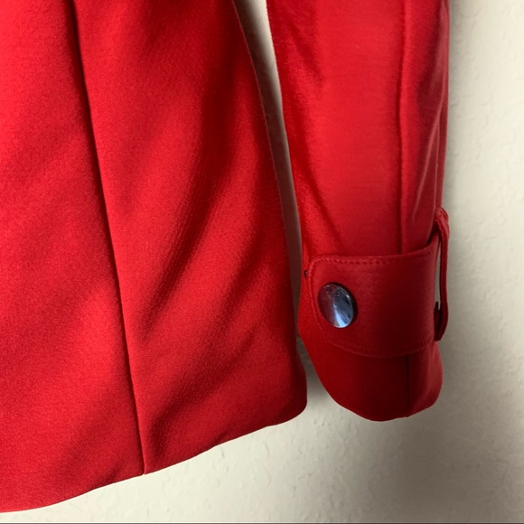 MeCo Women's Red Hooded Zip-Up Jacket - Picture 7 of 12